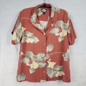 Tommy Bahama Men's 100% Silk Short Sleeve Shirt